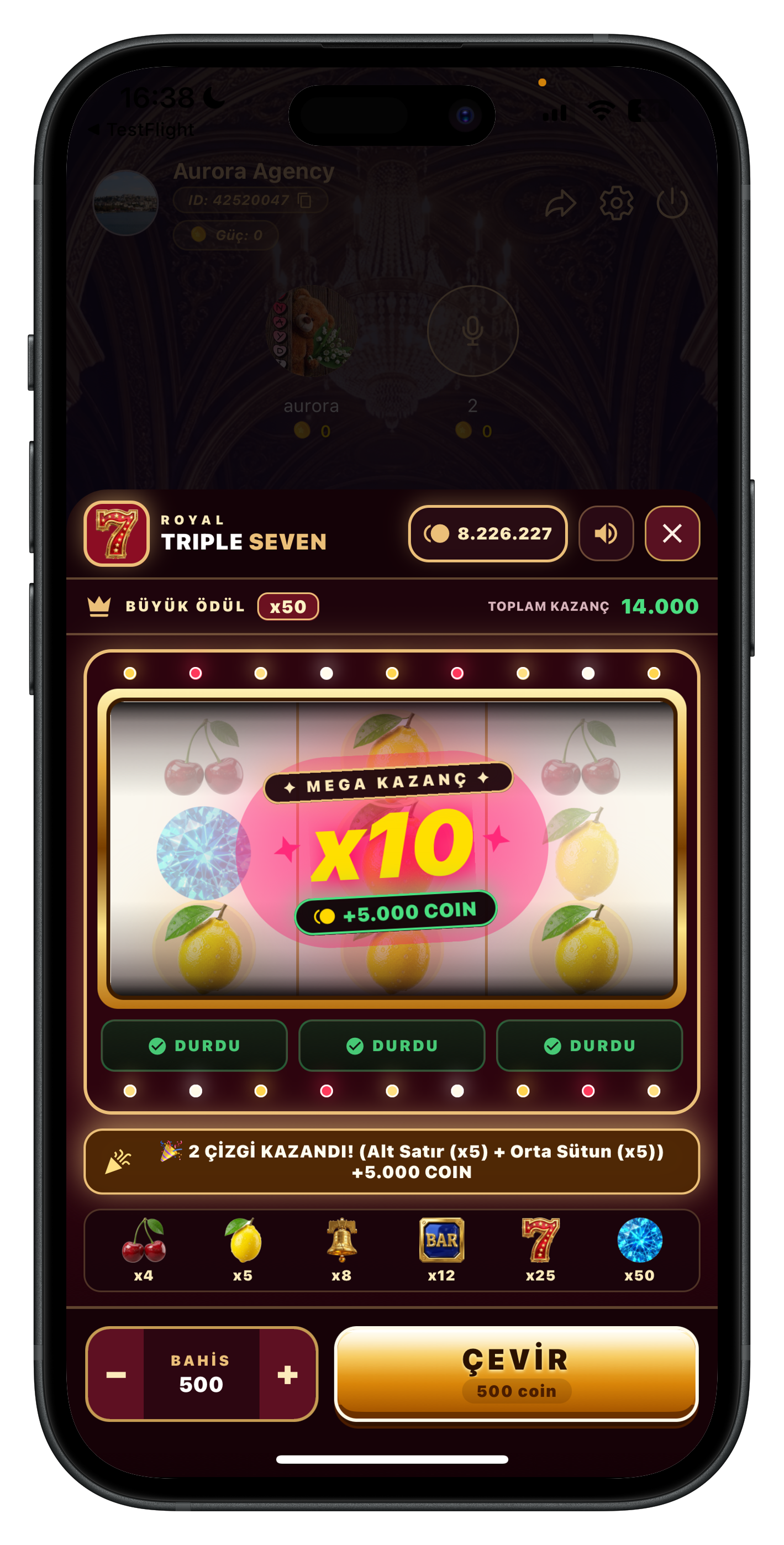 Royal Triple Seven Slot Oyunu