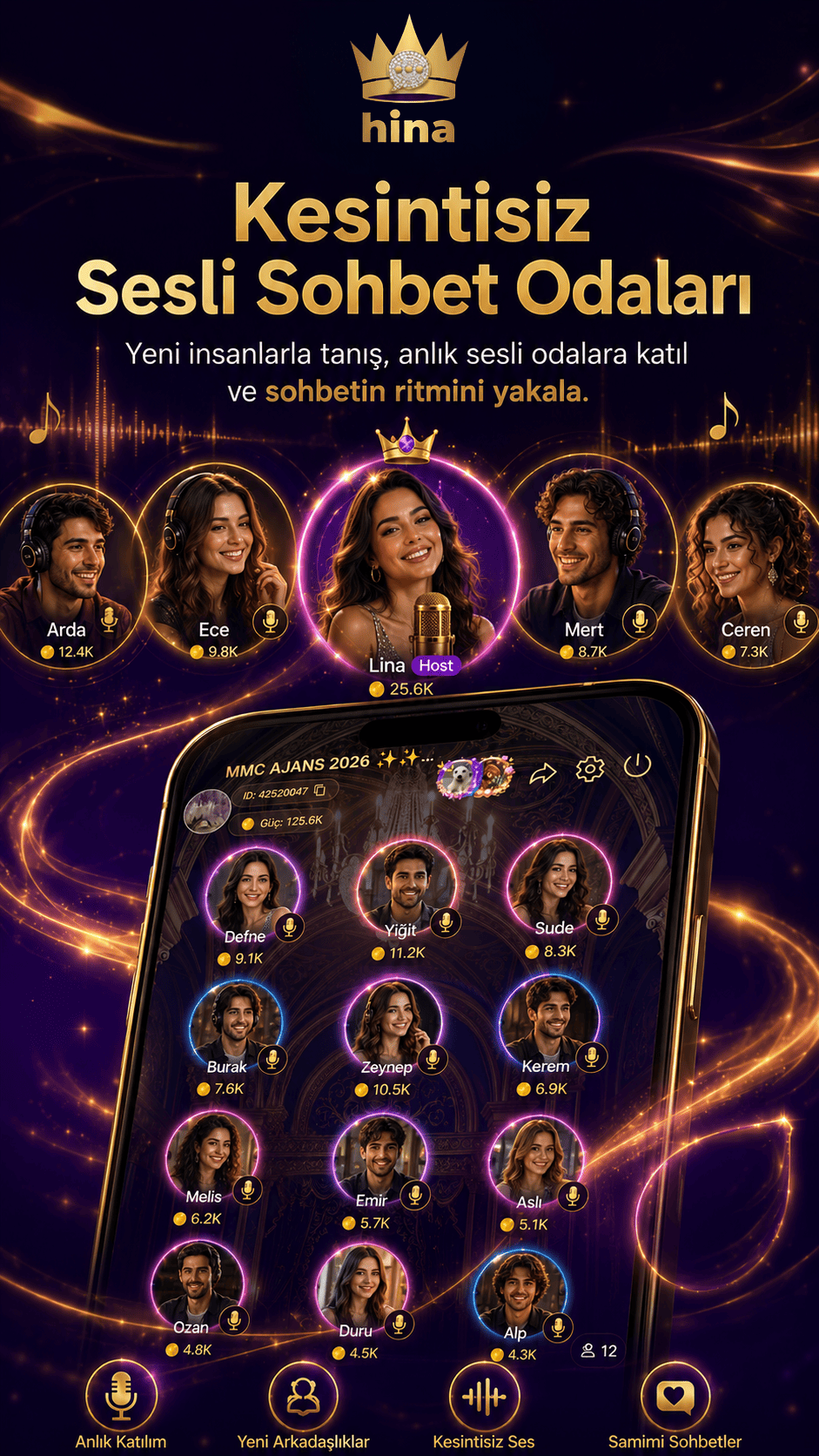 Kesintisiz Sesli Sohbet Odaları